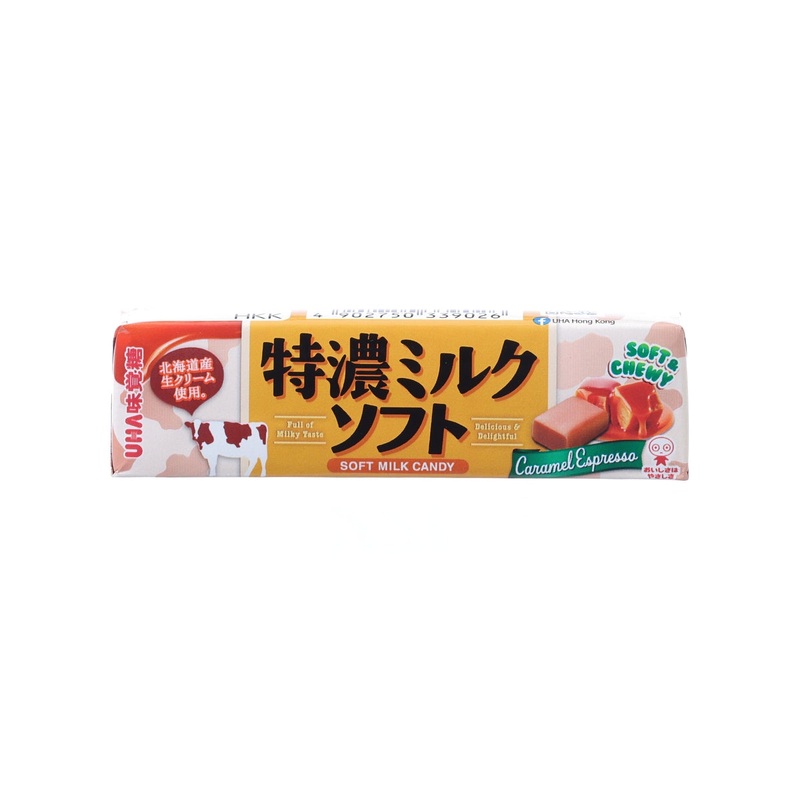 UHA MIKAKUTO Tokuno Milk Stick Soft Candy - Caramel Espresso Flavor  (50g)