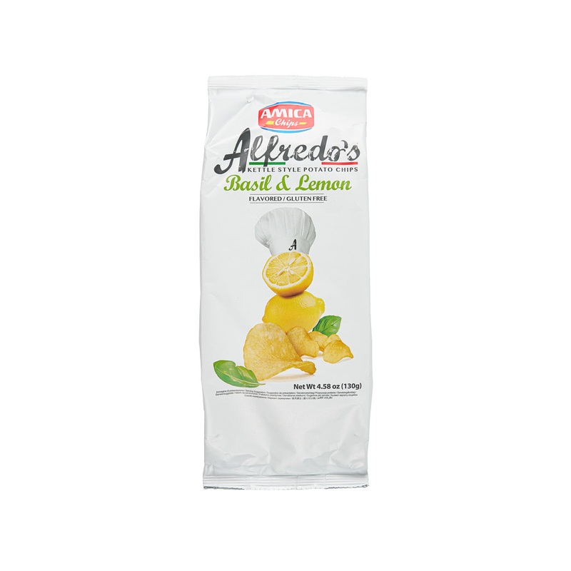 AMICA Alfredo's Potato Chips - Basil & Lemon  (130g)