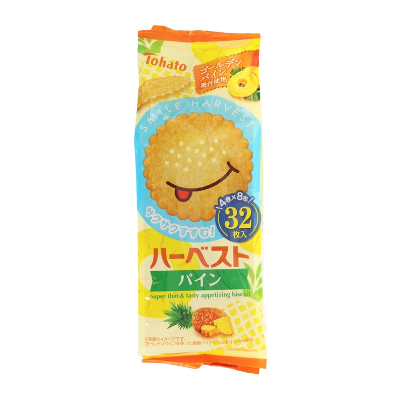 TOHATO Harvest Biscuit - Pineapple Flavor  (32pcs)
