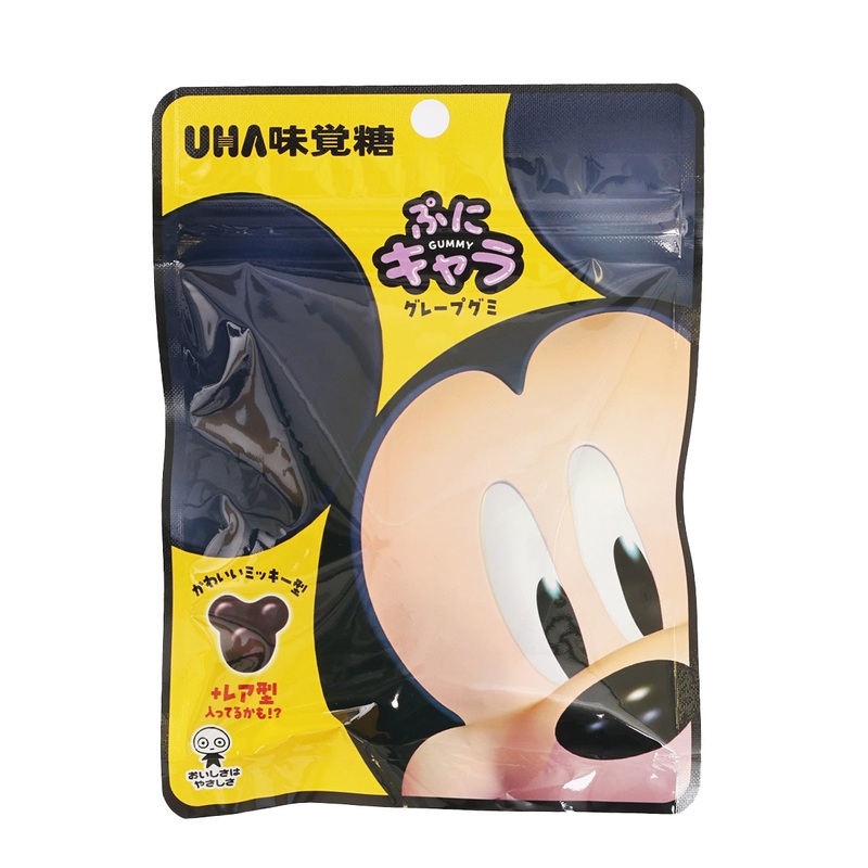 UHA MIKAKUTO Disney Character Shaped Gummy (Grape Flavor)  (40g)