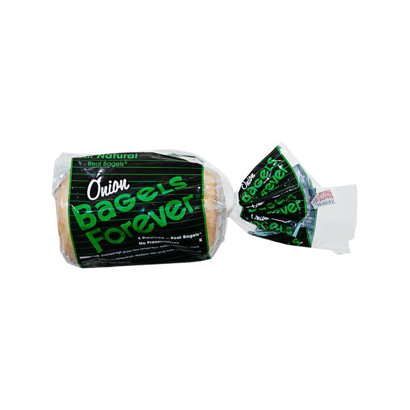 BAGELSFOREVER Presliced Real Bagels - Onion  (326g)