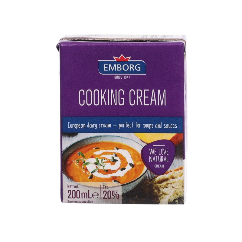 EMBORG UHT Cooking Cream 20%  (200mL)