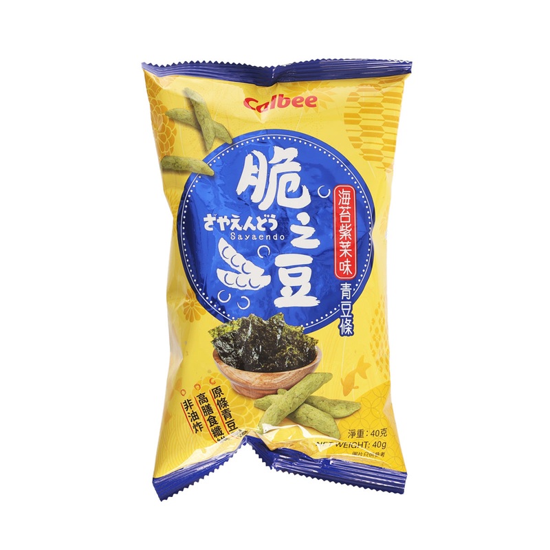 CALBEE Sayaendo Nori Seaweed Flavoured Green Pea Snack  (40g)