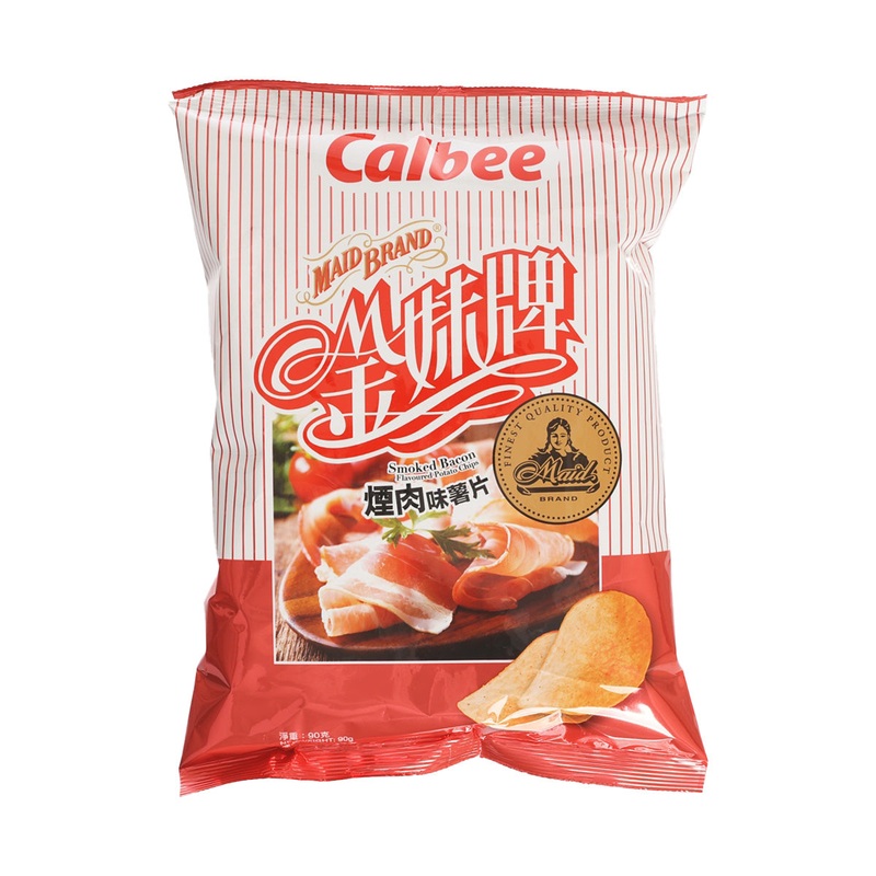 CALBEEXMAID Brand Smoked Bacon Flavoured Potato Chips  (90g)