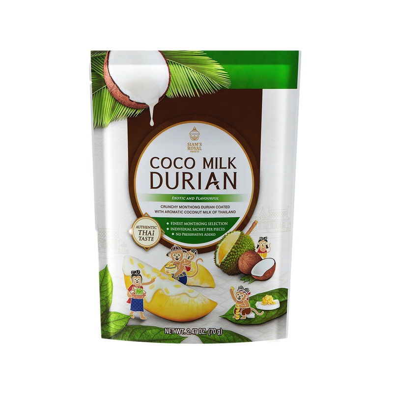 SIAM'S ROYAL Coco Milk Freeze-Dried Durian  (70g)