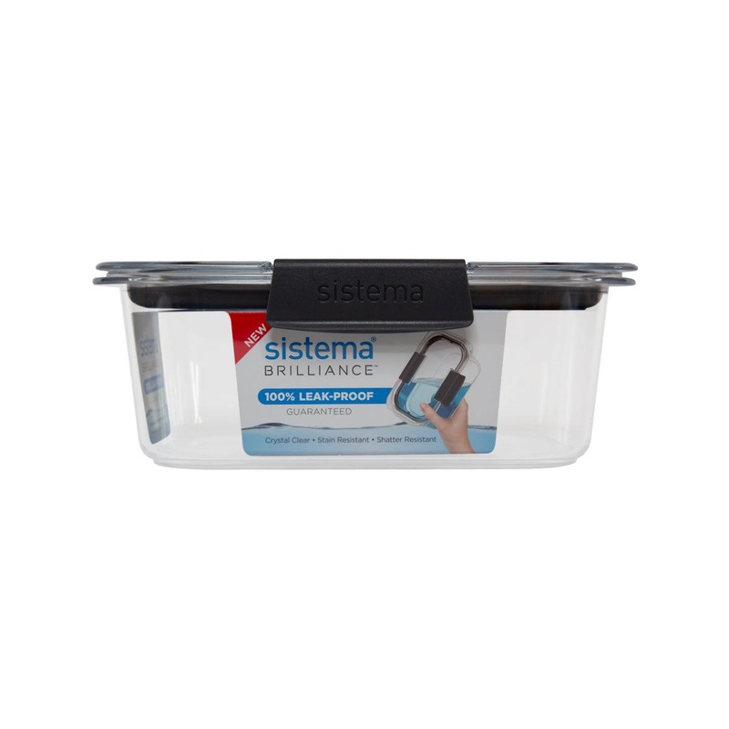 SISTEMA Brilliance Medium Rectangle Food Storage Container 920mL