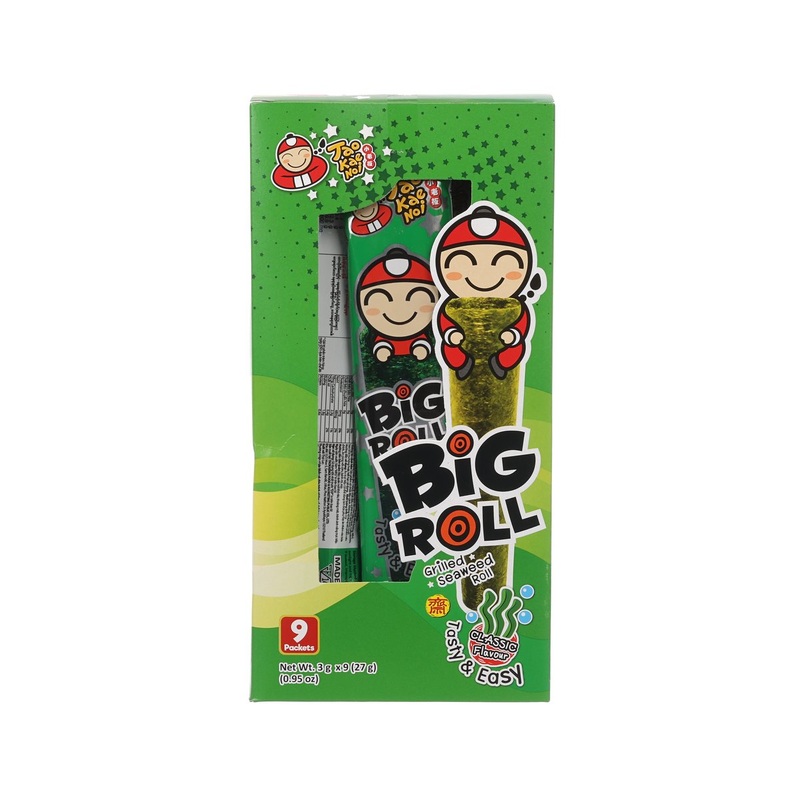 TAOKAENOI Crispy Seaweed Big Roll - Classic Flavor  (9 x 3g)