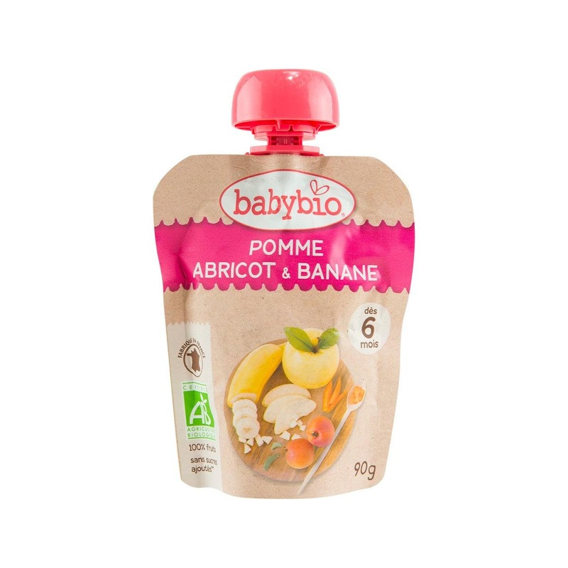 BABYBIO Organic Apple, Apricot, Banana  (90g)