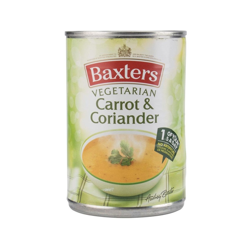 BAXTERS Vegetarian Soup - Carrot & Coriander  (400g)
