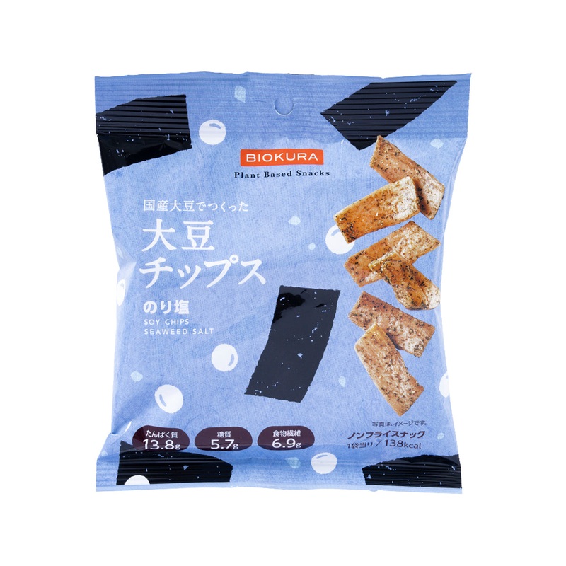 BIOKURA Soy Chips - Seaweed Salt  (35g)