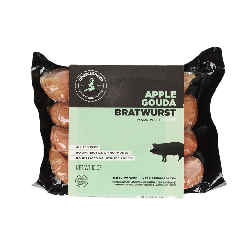 CHARCUTNUVO Apple Gouda Bratwurst Sausage  (10oz)