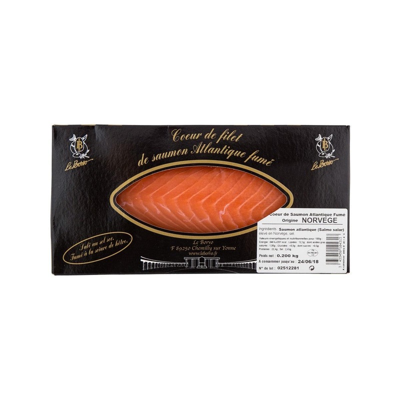 LE BORVO Smoked Norwegian Salmon Fillet (200g)