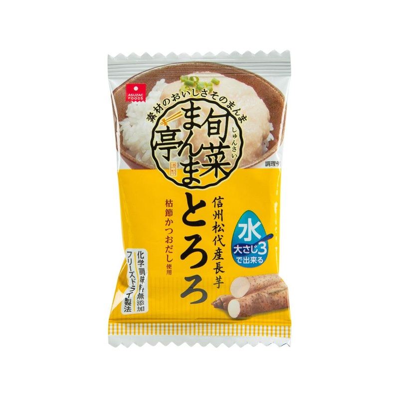 ASUZAC FOODS Instant Freeze-dried Tororo Grated Shinshu Matsshiro Yam  (6.8g)