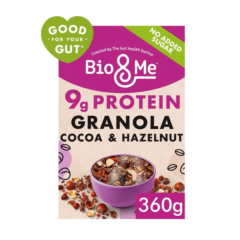 BIO & ME Cocoa & Hazelnut Gut-Loving Prebiotic Granola  (360g)