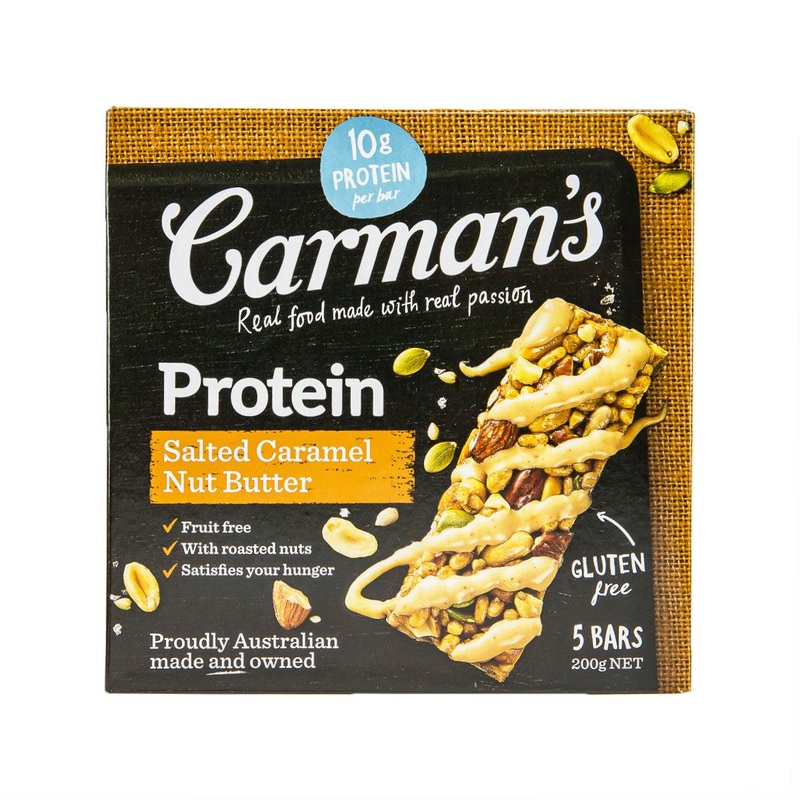 CARMAN'S Salted Caramel Nut Butter Protein Bar  (200g)