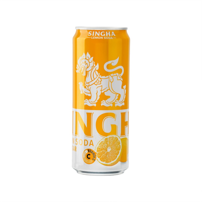 SINGHA Lemon Soda - Zero Sugar [Can]  (330mL)