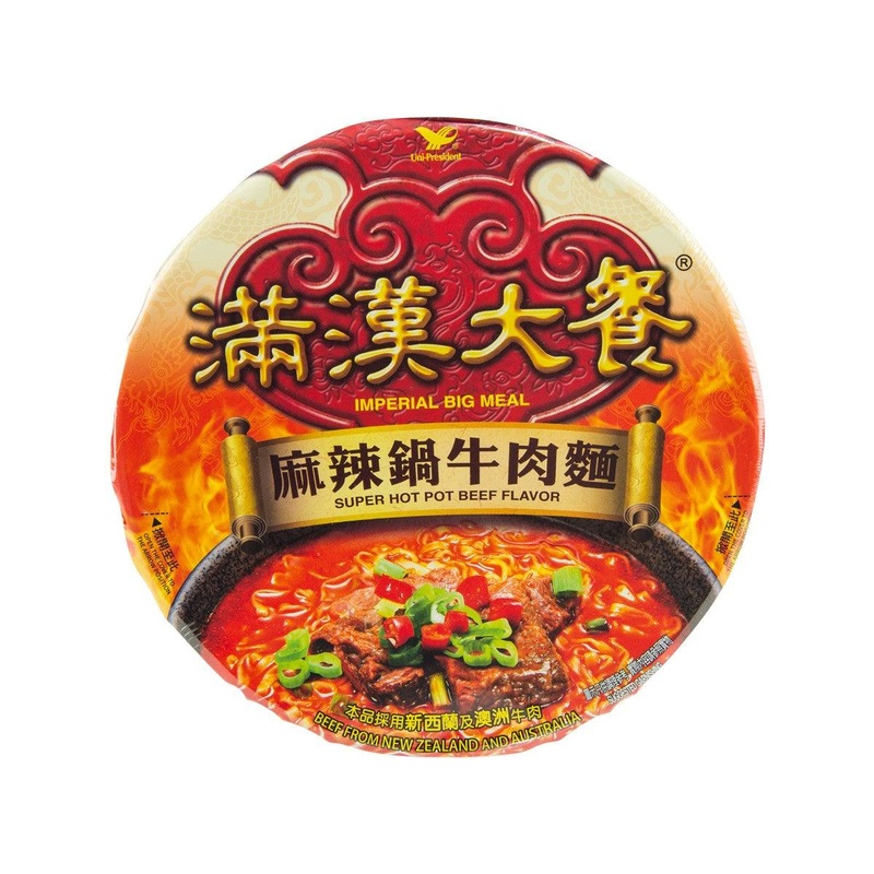 UNI PRESIDENT Imperial Big Meal Super Hot Pot Beef Flavor  (204g)