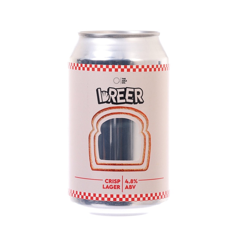 BREER White Bread Crisp Lager (Alc. 4.8%) [Can]  (330mL)