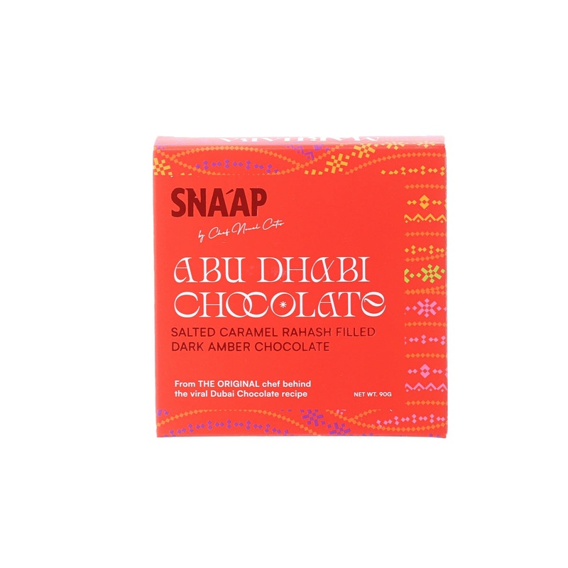 SNAAP CHOCOLATE Rahash Filled Dark Amber Chocolate  (90g)