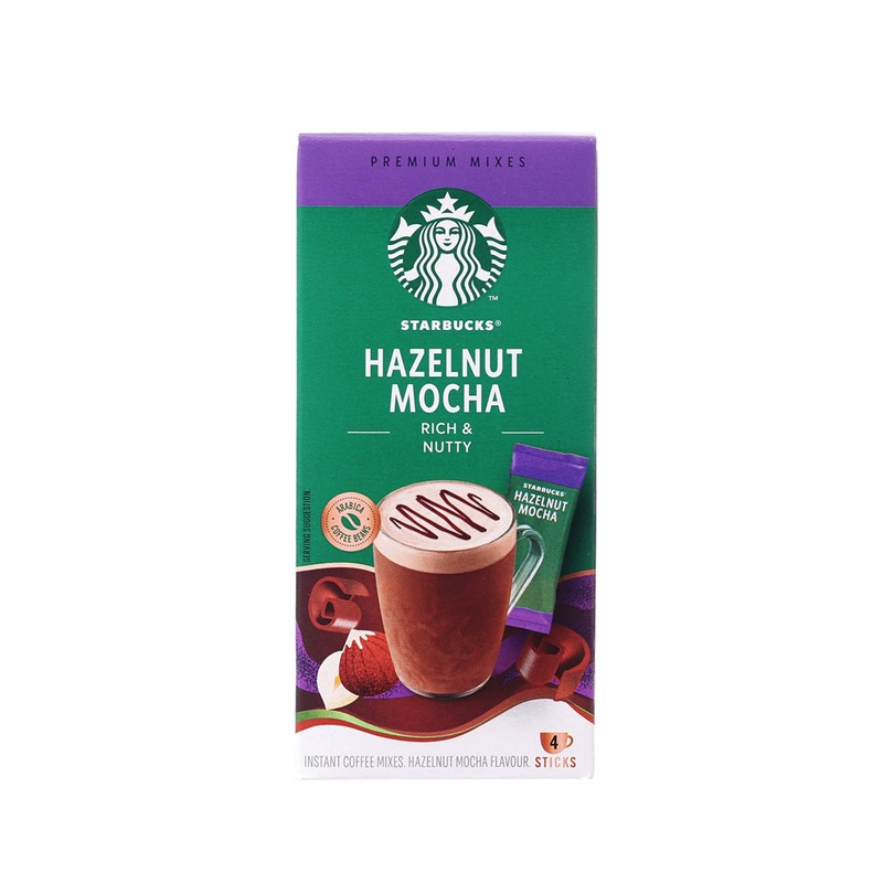 STARBUCKS Hazelnut Mocha Premium Instant Coffee Mixes  (4 x 23g)