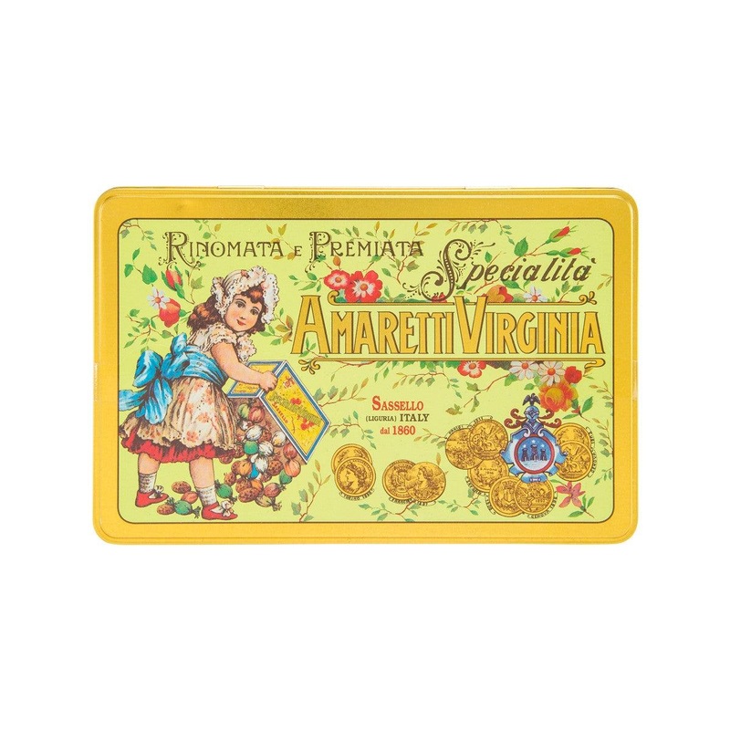 VIRGINIA Soft Almond Amaretti - Classic Tin  (220g)