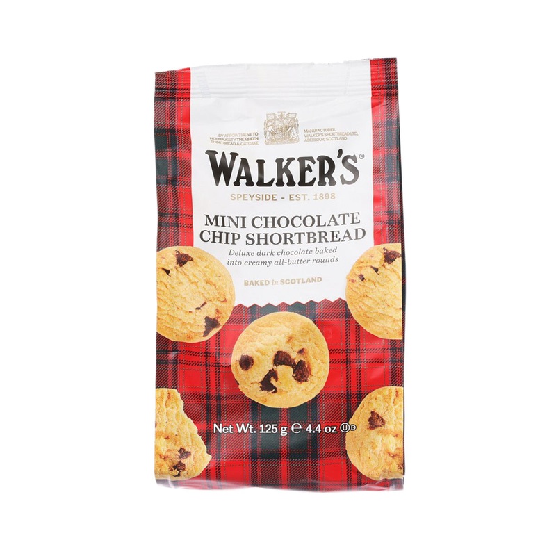 WALKERS Mini Chocolate Chip Shortbread  (125g)