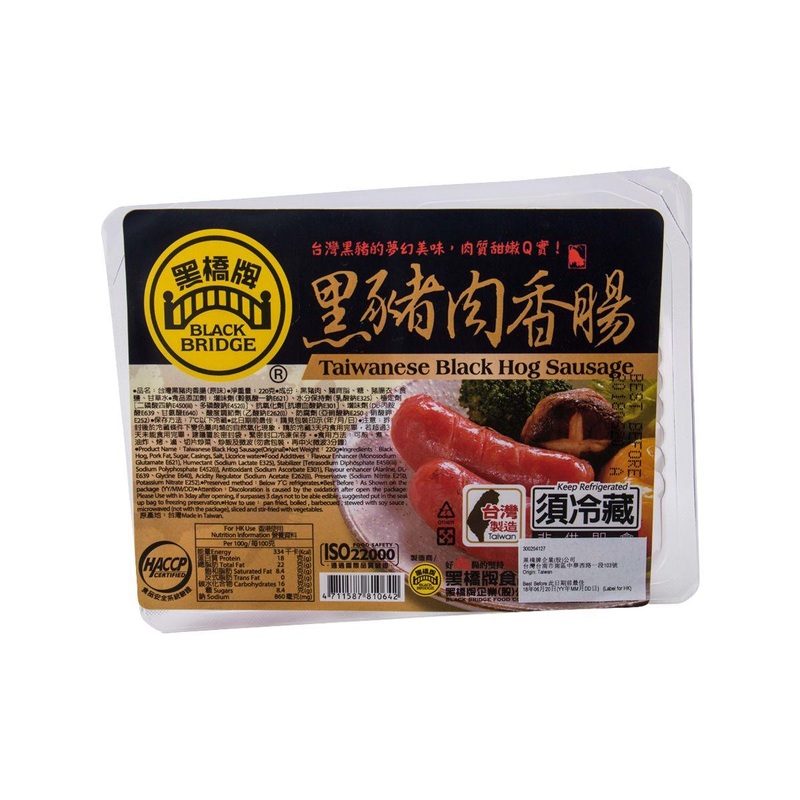BLACK BRIDGE Taiwanese Black Hog Sausage - Original  (220g)