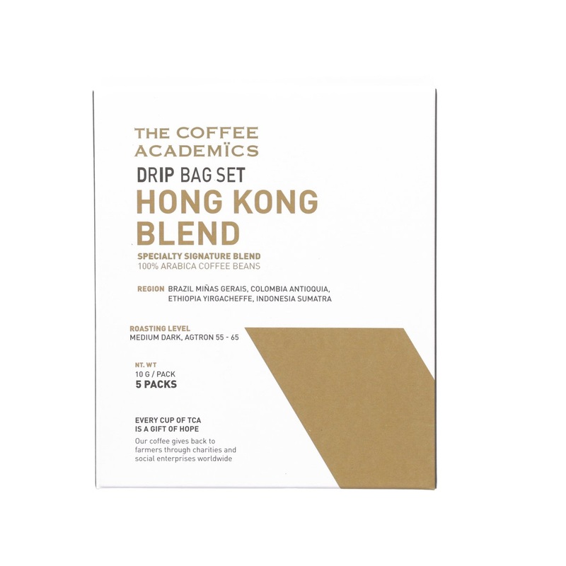 THE COFFEE ACADEMICS Drip Bag Set Hong Kong Blend Coffee  (5 x 10g)