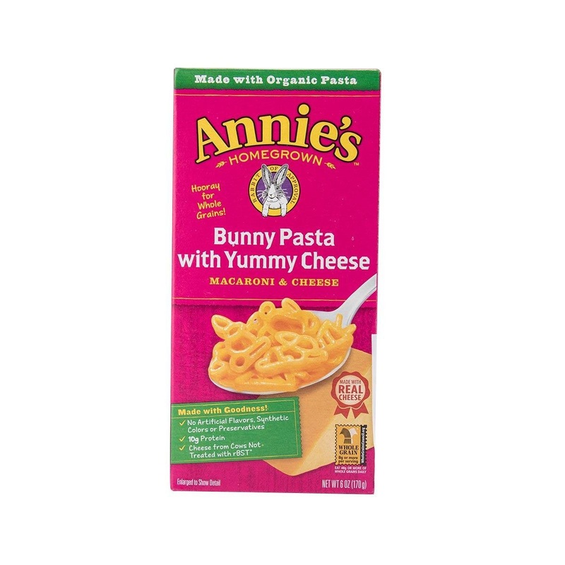 ANNIE'S NATURALS Bunny Macaroni Pasta with Yummy Cheese  (170g)