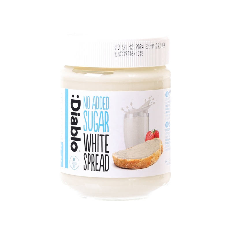 DIABLO No Sugar Added White Chocolate Spread  (350g)