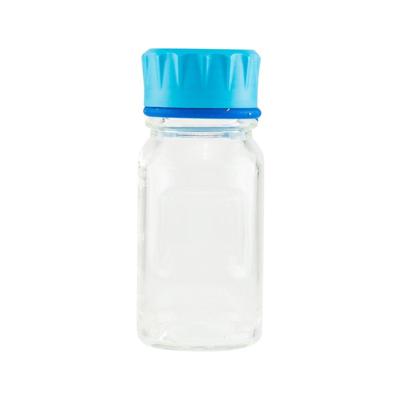 DURAN Clear bottle 125ml w/ Cyan Cap