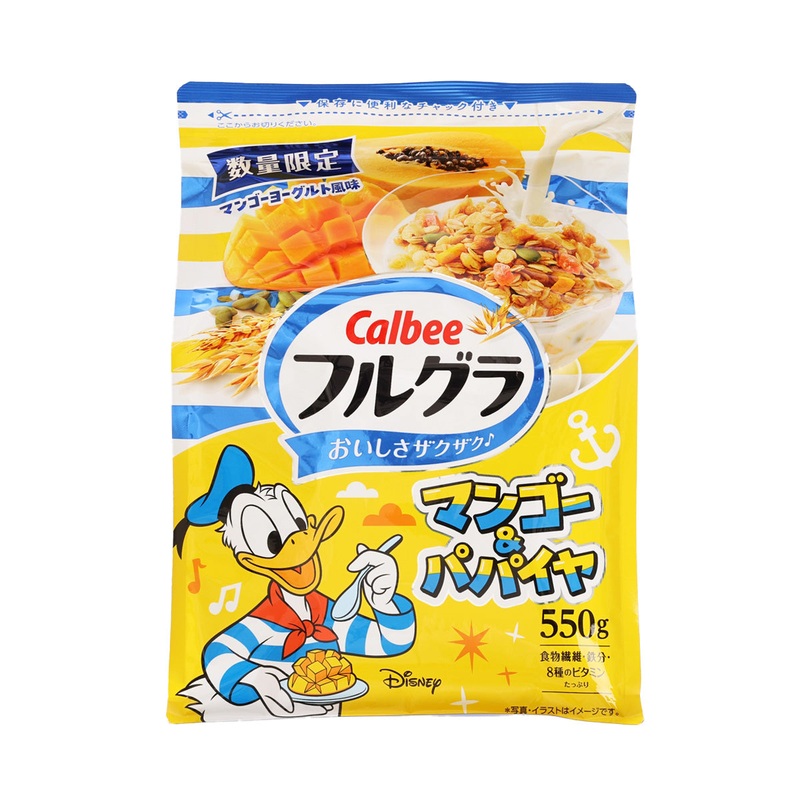 CALBEE Frugra Fruits Granola - Mango & Papaya - Limited Edition  (550g)