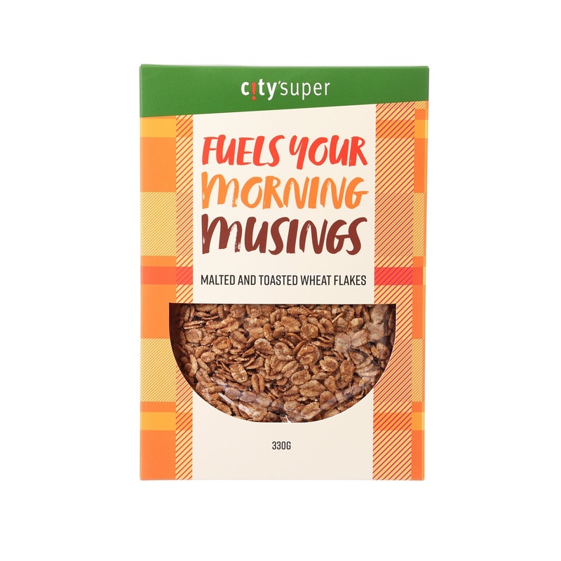 CITYSUPER Malted & Toasted Wheat Flakes  (330g)