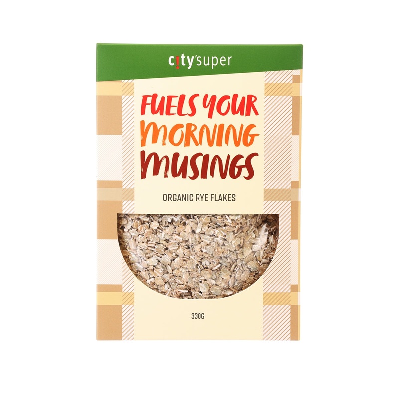 CITYSUPER Organic Rye Flakes  (330g)