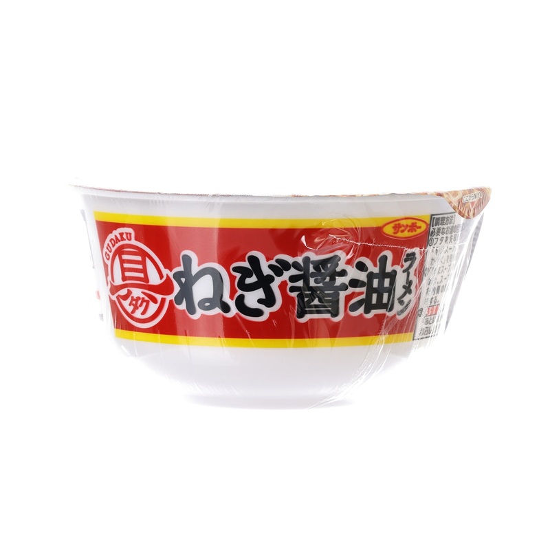 SANPOFOODS Gudaku Instant Cup Noodle - Spring Onion & Soy Sauce Ramen  (71g)