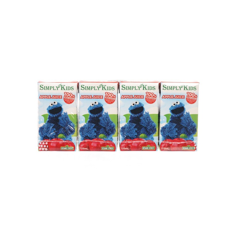 SIMPLY KIDS 100% Apple Juice  (4 x 125mL)