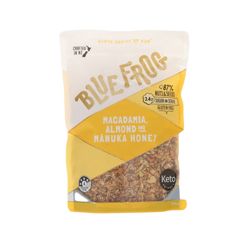 BLUEFROG Keto Macadamia, Almond and Manuka Honey Granola  (350g)