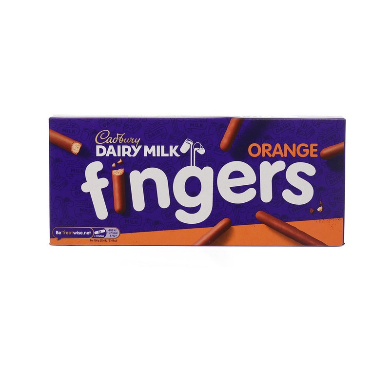 CADBURY Dairy Milk Chocolate Orange Flavoured Fingers Biscuit  (114g)