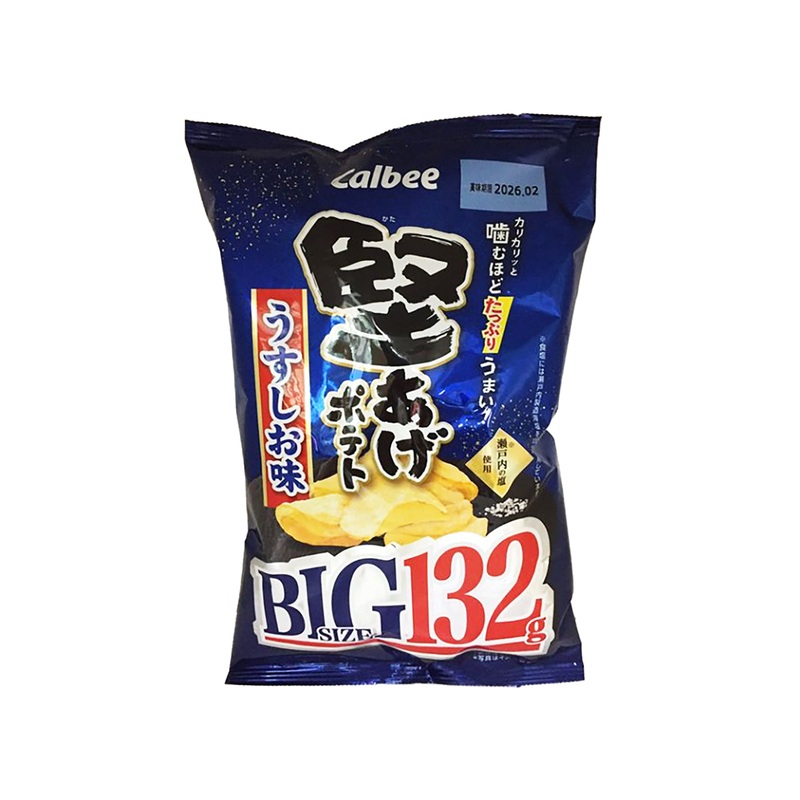 CALBEE Big Size Potato Chips - Light Salt Flavor  (132g)