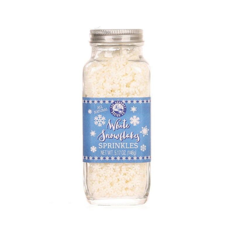 THE GOURMET BAKING CO White Snowflakes Sprinkles  (146g)