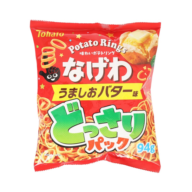 TOHATO Nagewa Potato Ring Snack - Salt Butter (Family Pack)  (94g)