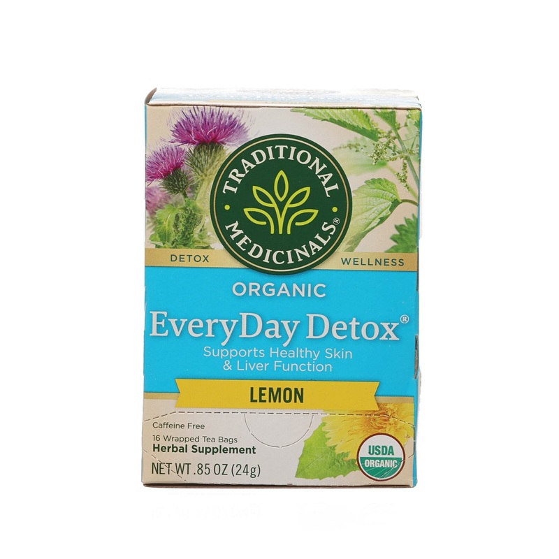 TRADITIONAL MEDICINALS Organic Everyday Detox Lemon Tea Bag  (24g)