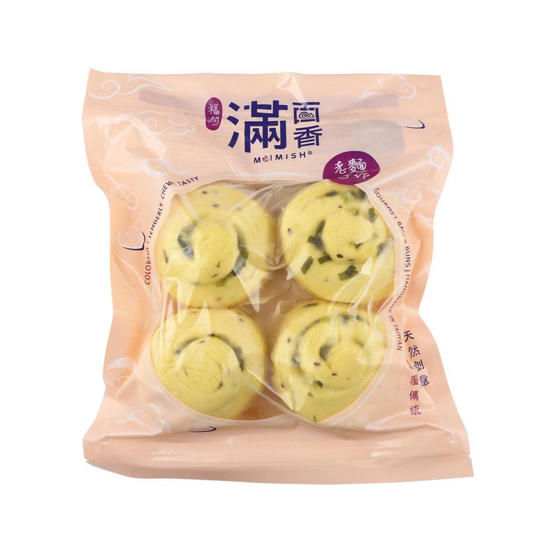 FM FOOD Green Onion Egg Yolk Bun  (400g)