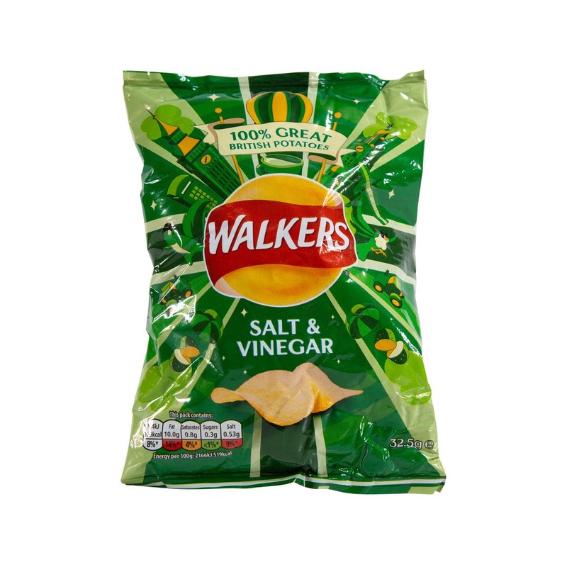 WALKERS Salt & Vinegar Flavour Potato Crisps  (32.5g)