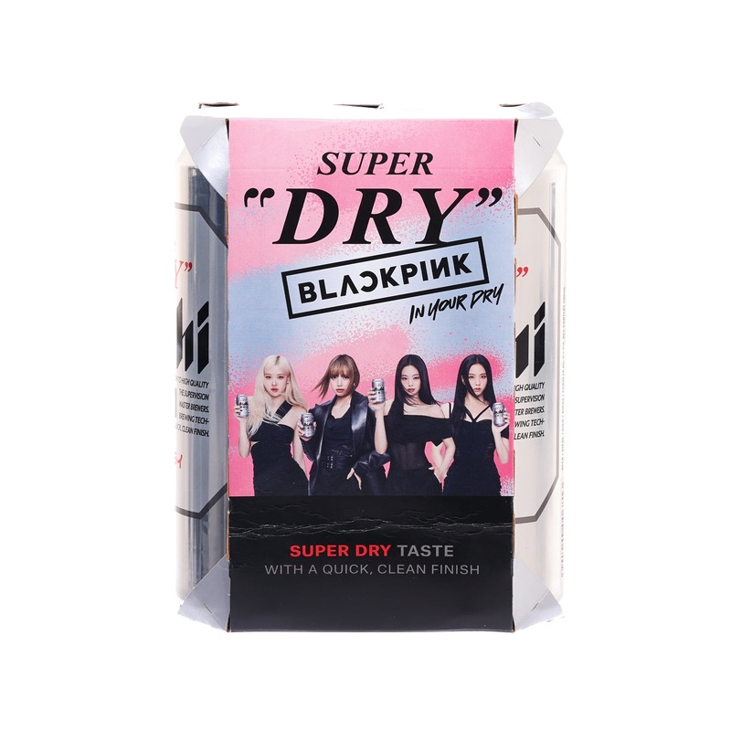 ASAHI Super Dry Beer (Alc 5%) [4 Cans]  (500mL x 4)