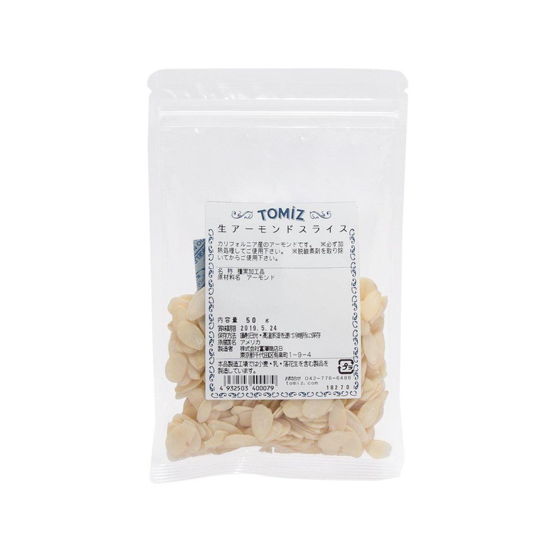 TOMIZAWA Raw Sliced Almond  (50g)