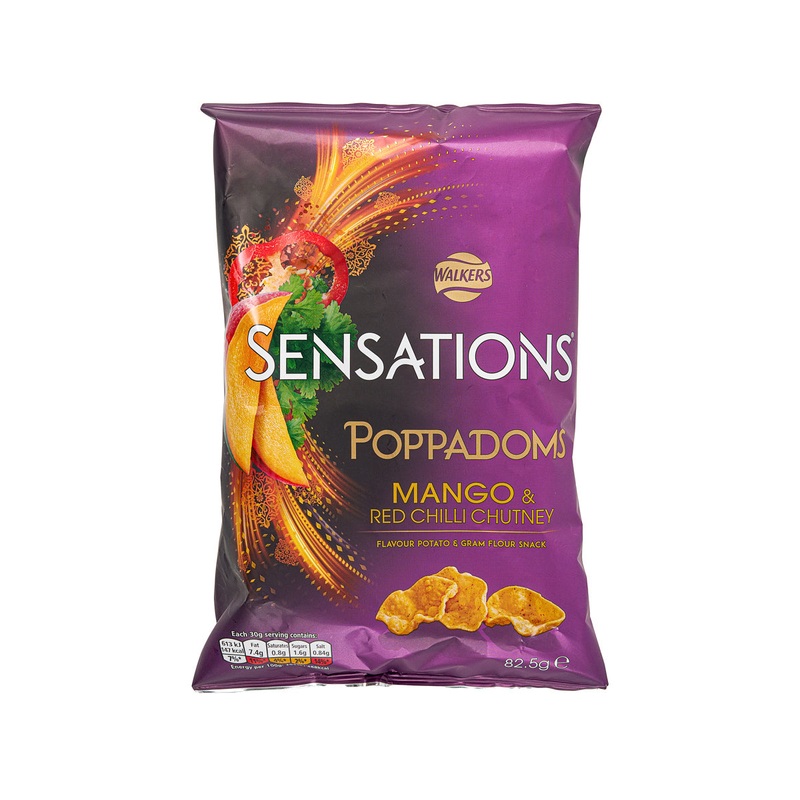 WALKERS SENSATIONS Poppadoms Potato & Gram Flour Snack - Mango & Chilli Chutney Flavour  (82.5g)