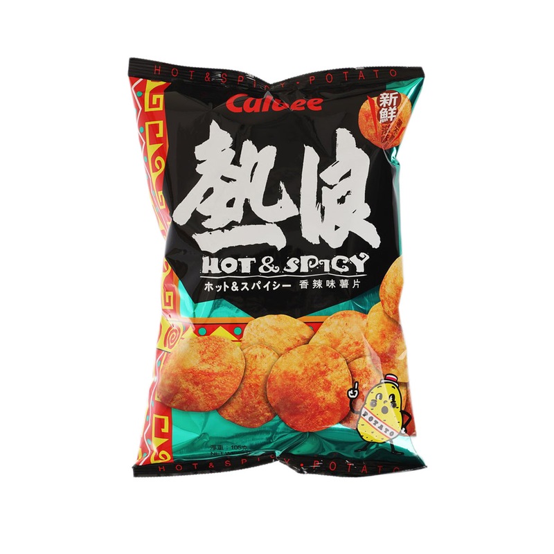 CALBEE Hot & Spicy Flavoured Potato Chips  (105g)