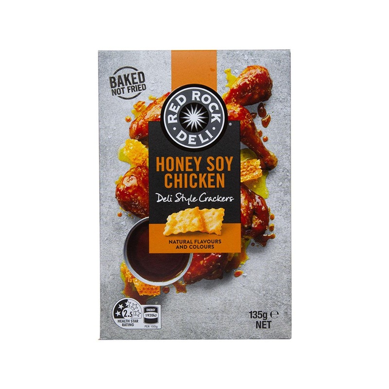 RED ROCK DELI Deli Style Crackers - Honey Soy Chicken  (135g)