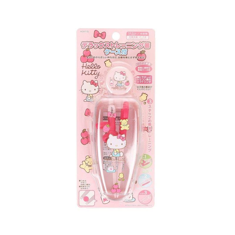 SKATER Deluxe Training Chopstick with Case - Hello Kitty